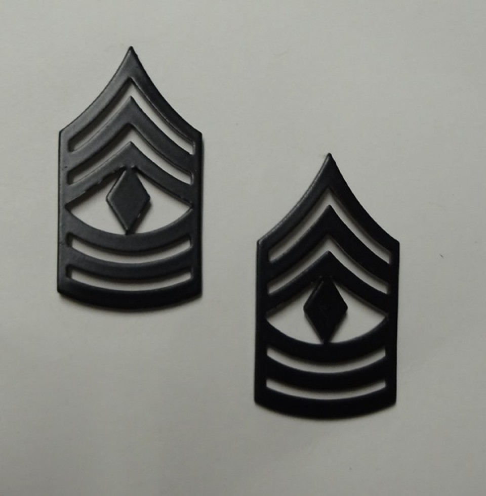 First Sergeant (1SG) Pin-On Subd - Enlisted Pin On Collar Rank, Subd ...